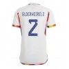 Belgien Toby Alderweireld #2 Bortatröja VM 2022 Korta ärmar